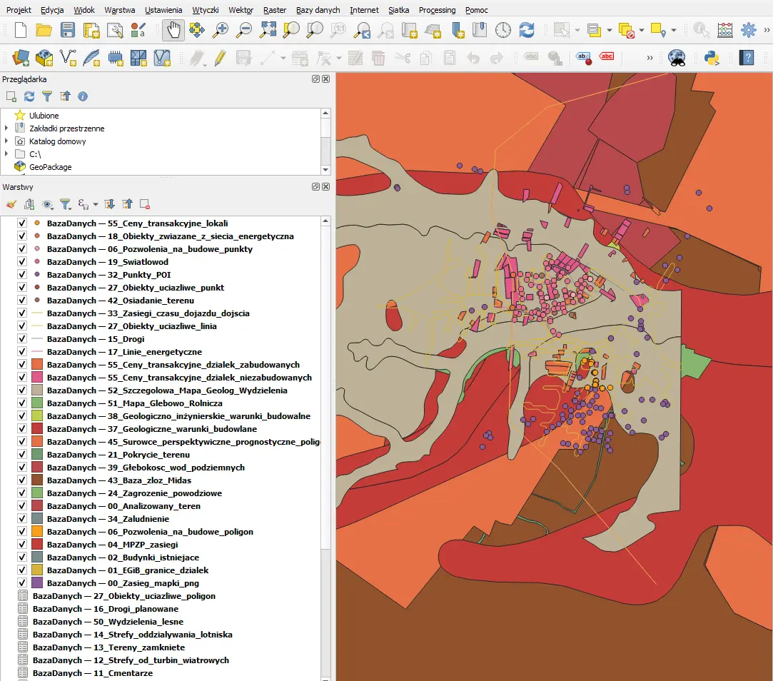 Dane źródłowe GIS i CAD