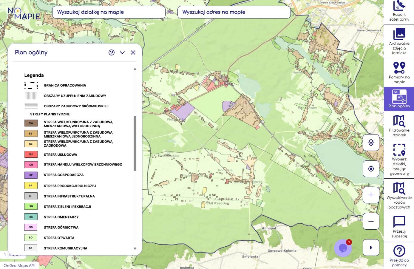 Plan Ogólny Gminy możesz sprawdzić w Geoportalu Na Mapie