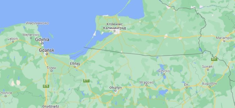 Już nie Kaliningrad, a Królewiec, Google Maps