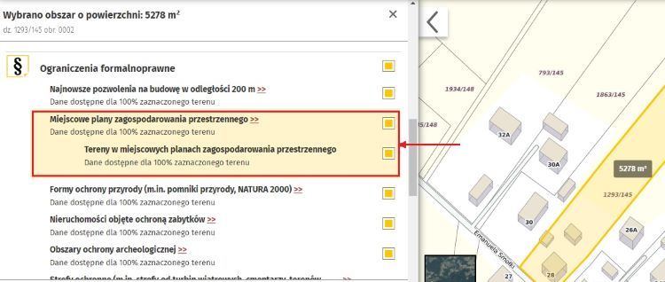 Wybierz miejscowe plany zagospodarowania terenu