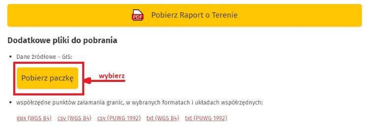 Pobierz GeoPaczkę z danymi źródłowymi GIS 