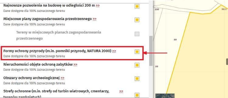Wybierz formy ochrony przyrody