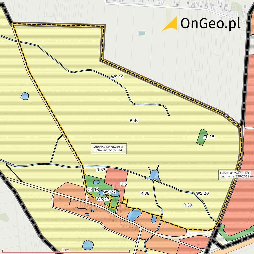 Informacje z mpzp dla analizowanej działki sprzedanej przez KOWR