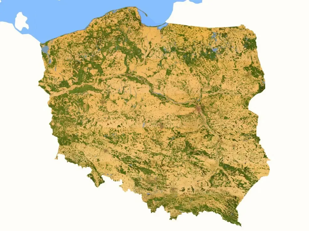 Mapa solarna Polski w Geoportalu Krajowym Na Mapie