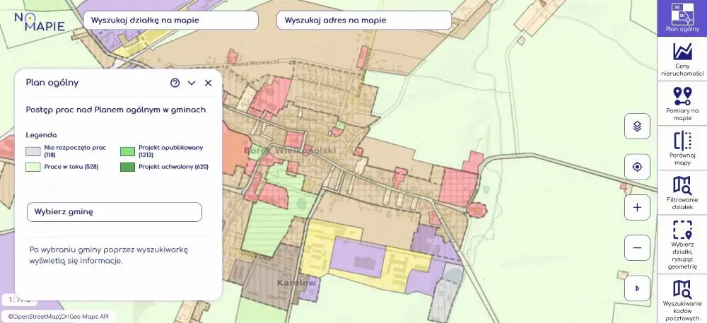 Plan ogólny - Geoportal Krajowy na Mapie.