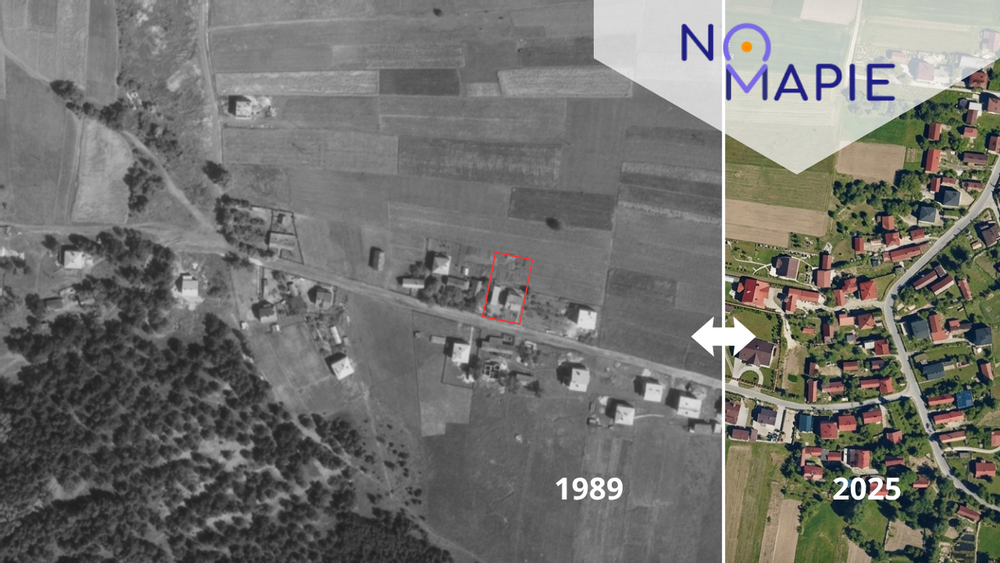 Archiwalne zdjęcia lotnicze uratowały Panią Joannę przed utratą działki