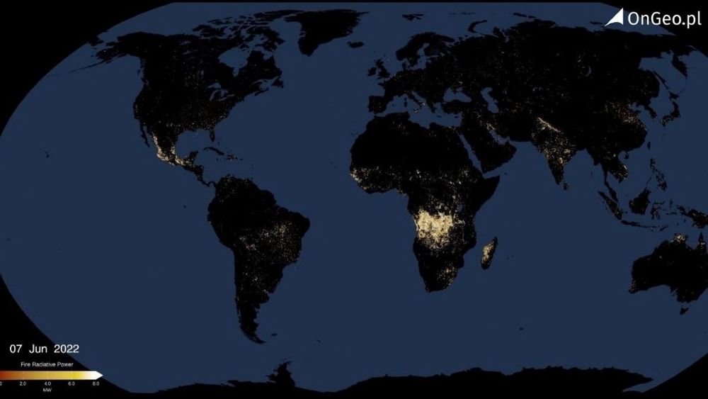 mapa pożarów na świecie od 2022