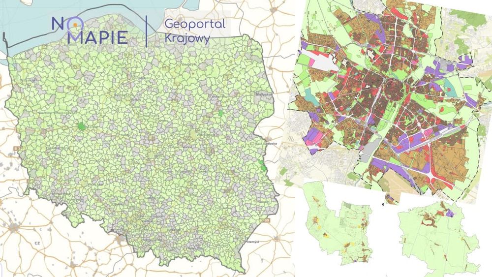 Mapa planów ogólnych gmin Śledź postępy w Geoportalu