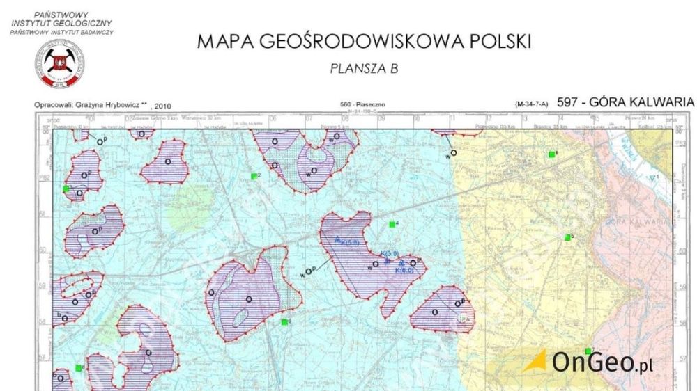 mapa geośrodowiskowa polski