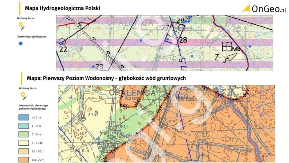 mapa hydrogeologiczna polski