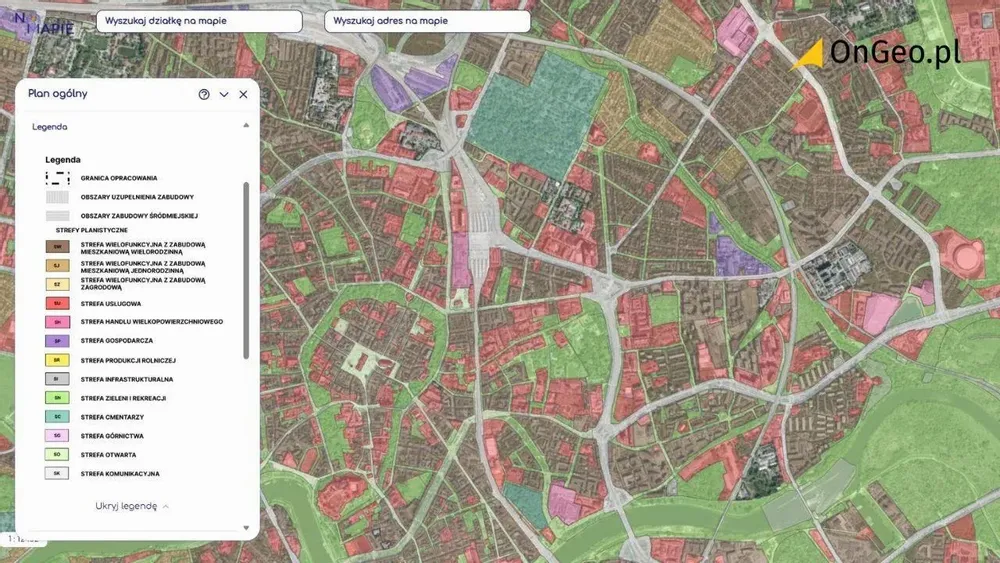 Plan ogólny Krakowa: projekt dostępny w Geoportalu Na Mapie
