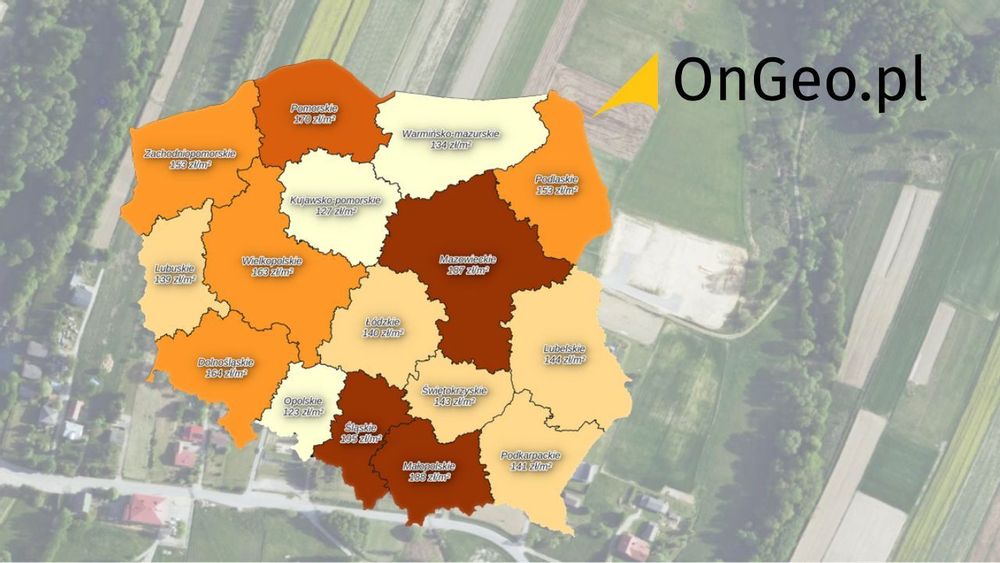 Analiza średnich cen działek budowlanych w województwach 2026