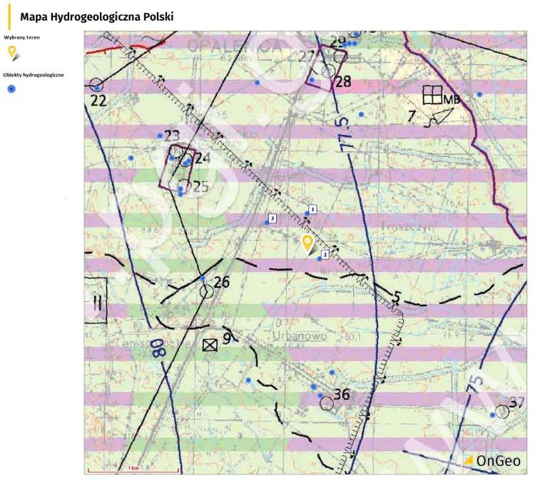 Mapa hydrogeologiczna Polski, Raport o terenie
