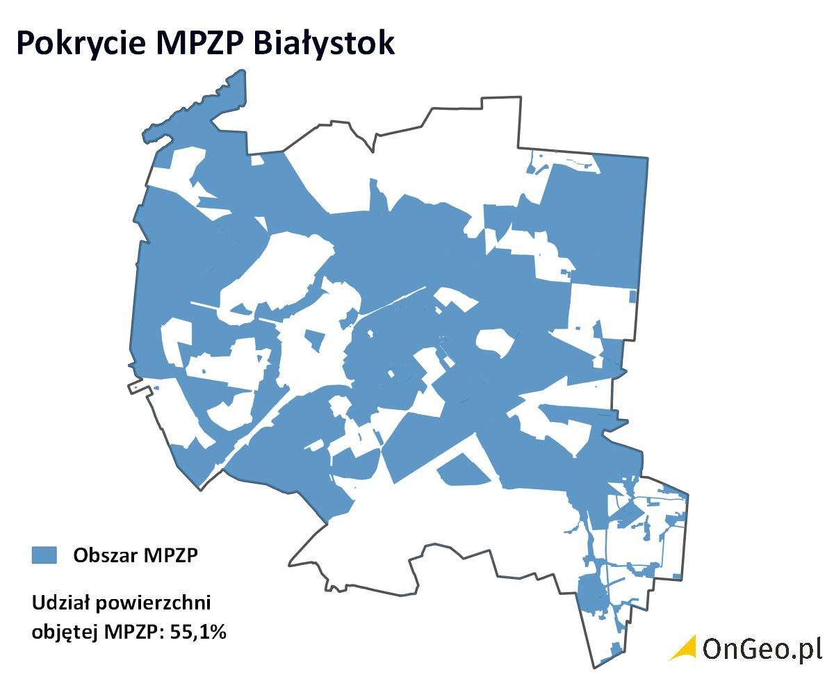 Pokrycie MPZP Białystok