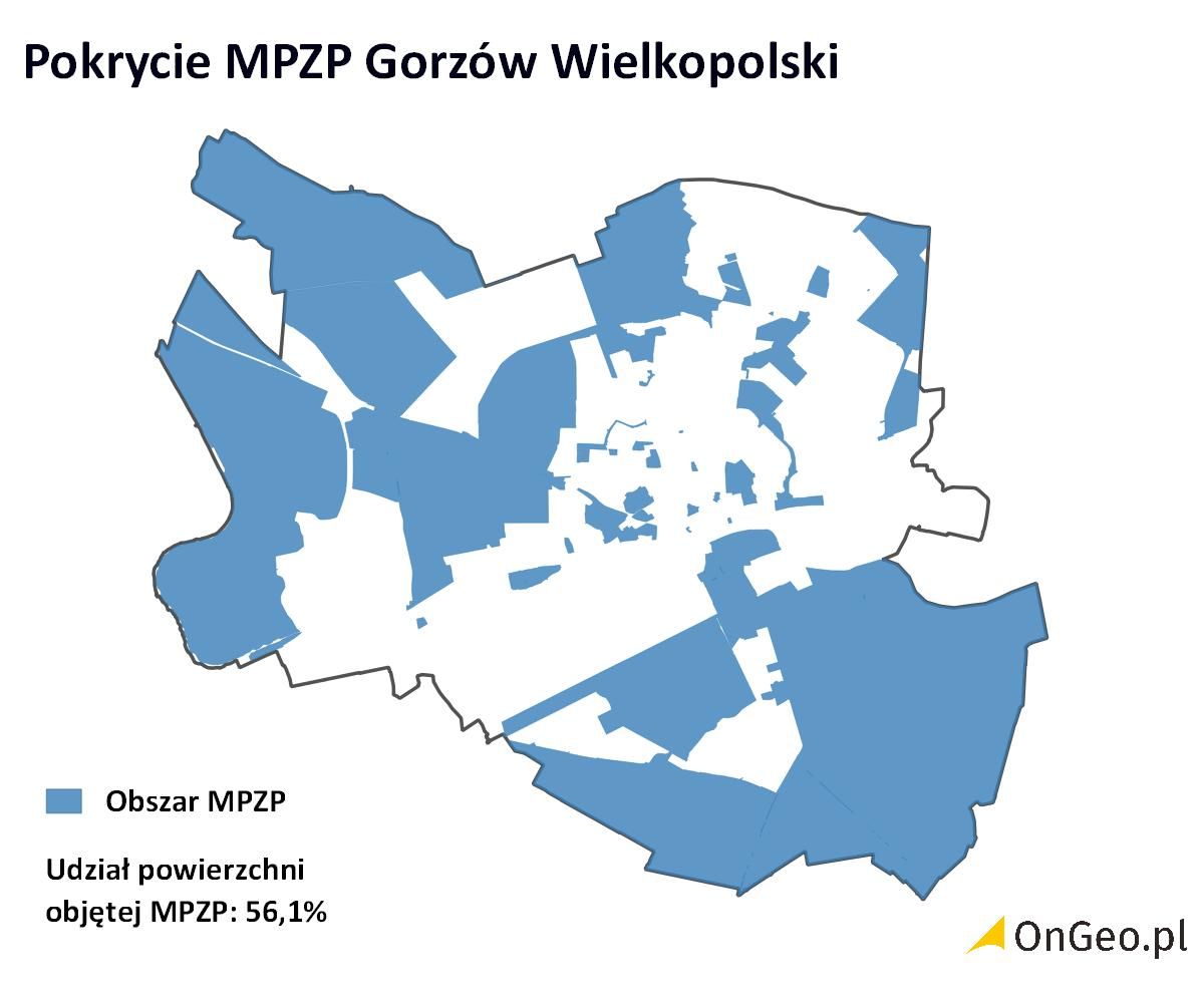 Pokrycie MPZP Gorzów Wielkopolski