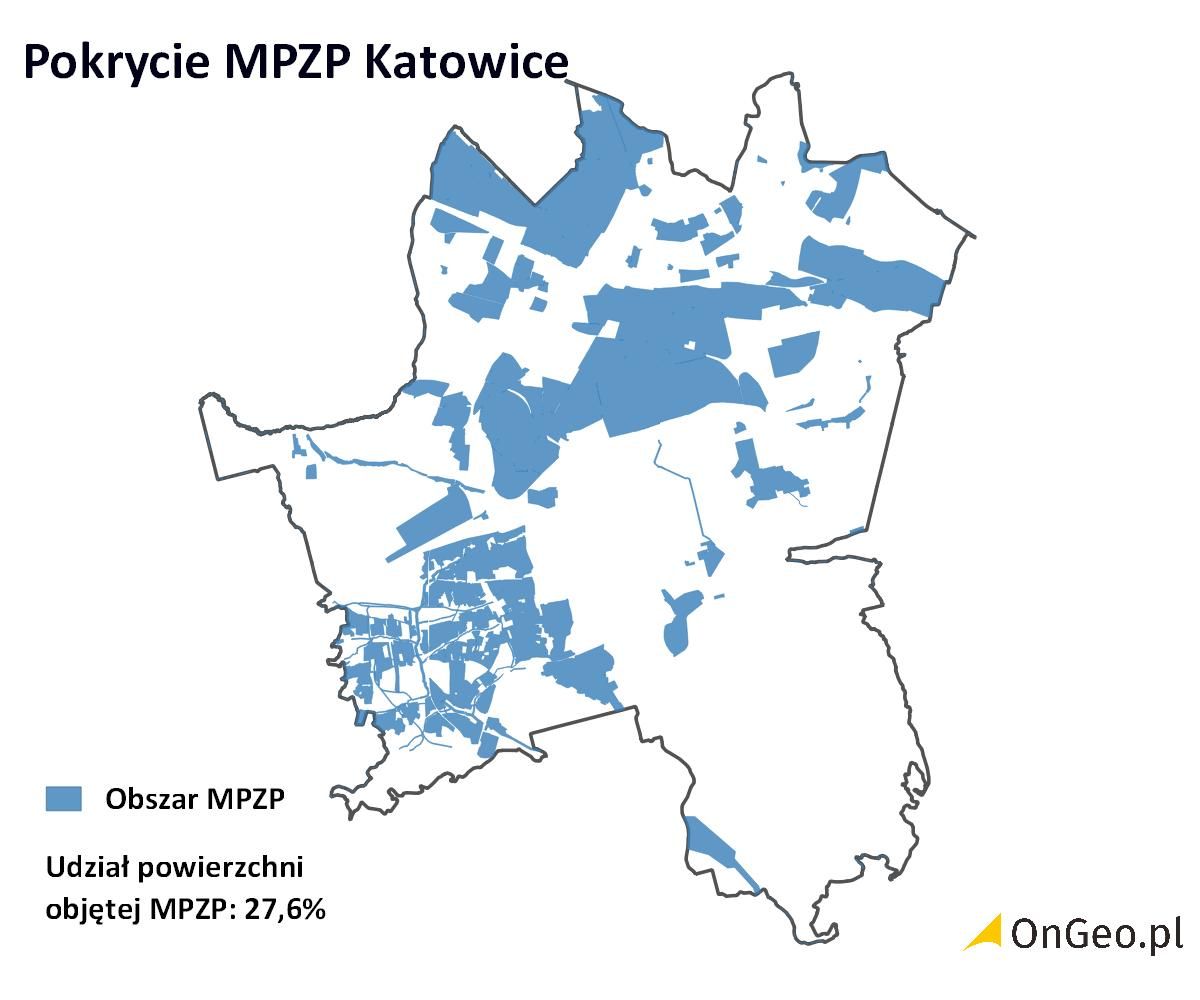 Pokrycie MPZP Katowice