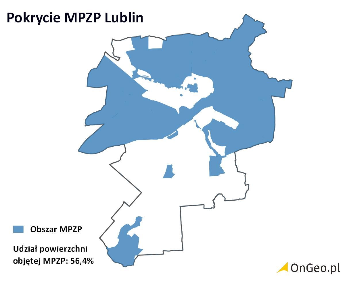 Pokrycie MPZP Lublin